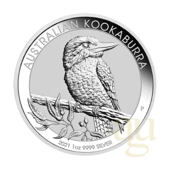 1 unce stříbrná mince Austrálie Kookaburra 2021