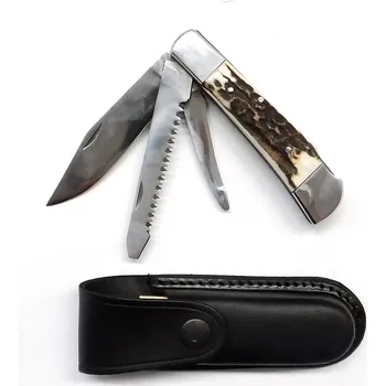 kapesní nůž BAREŠ Nůž Bareš č. 21V trojdílný zavírací paroh