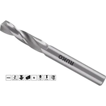Vrták Ruko 251041 - Vrták do kovu pr. 4,1 mm délka 44/18 mm válcová stopka, krátký, HSS