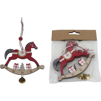 Vánoční dekorace Koník k zavěšení D6426