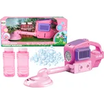 LEAN Toys Mýdlové bubliny Stroj na sekání trávy Trimmer Dvě kapaliny Růžová