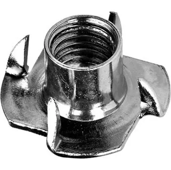 Matice Matice M 4 narážecí do dřeva, ocel tř. 6, povrch zinek bílý, (100 ks)