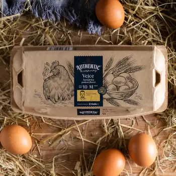 vejce Authentic Farmářská podestýlková vejce M