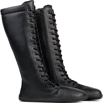Dámské kozačky Ahinsa shoes Dámské (pod)zimní barefoot kozačky Jaya Tall černé 42