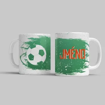 Hrnek Fotbal s Vaším jménem - Žlutá