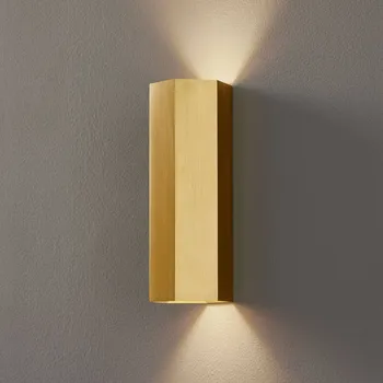 Lampička Wever & Ducré Lighting WEVER & DUCRÉ Hexo mini 2.0 nástěnné svítidlo 20cm zlaté barvy zlato 2 x 15 W - Doprava zdarma