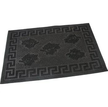Rohožka Gumová vstupní kartáčová rohož Leaves - Rectangle - 60 x 40 x 0,6 cm (70080109) FLOMAT