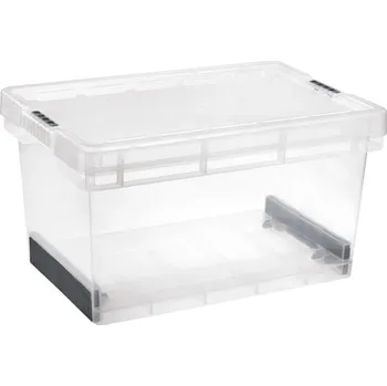 Úložný box Tontarelli Úložný box EVOLUTION s víkem - 45 l transp/grafit 8034363AK5 8034363AK5