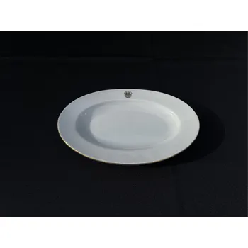 Talíř 6 ks Talíř bílý oválný 22 cm