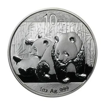 1 unce stříbrná mince China Panda 2010