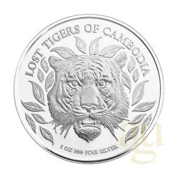 Sběratelství 1 unce stříbrná mince Kambodscha Lost tygrs 2022
