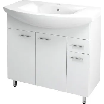 Koupelnový nábytek ZOJA 51083A - 6085 koupelnová skříňka s umyvadlem + 4 nožky Aqualine