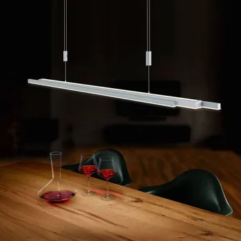 BANKAMP L-lightLINE LED ZigBee Up/Down nikl matný - Stříška - délka 65,5 cm, výška 4,5 cm matný nikl 3 x 20 W LED - Doprava zdarma