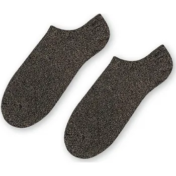 Dámské oblečení Černo-zlaté dámské třpytivé bambusové ponožky Art.100 GO004, BLACK/GOLD Velikost: 38/40