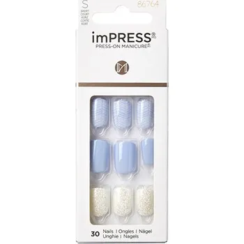 Kiss My Face imPRESS Nails Lavender Whisper - Samolepící nehty ( 30 ks )
