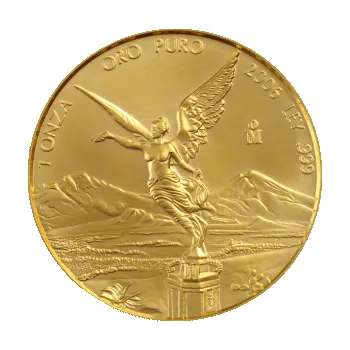 1/10 uncí zlatá mince Mexiko Libertad 2019