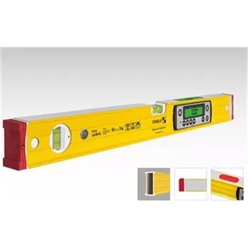 Vodováha STABILA 19823 - Vodováha 61cm digitální (elektronická) s magnety, Typ 196M DL electronic IP65 s pouzdrem