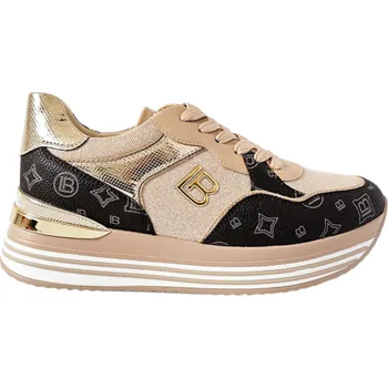 Dámské tenisky Tenisky Laura Biagiotti Logato Brown Beige Velikost: 36