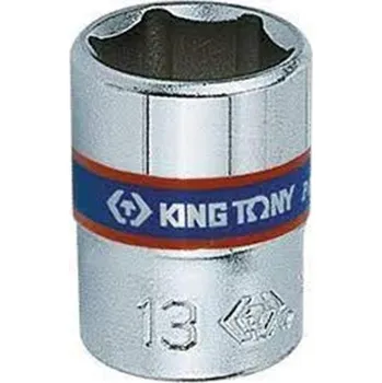 Gola hlavice King Tony 233555M - Hlavice nástrčná - ořech 1/4", velikost 5,5 mm, 6-hranný, chromovaný leštěný, DIN3124, ISO 2725-1