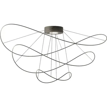 Axo Light Stropní svítidlo Axolight Hoops 3 LED, černé - Stříška/zdroj světla - Ø 17,4 cm, výška 5,7 cm černá LED 17 W celkem - Doprava zdarma