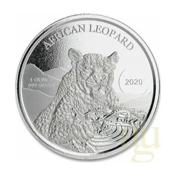 1 unce stříbrná mince Afrika Ghana Leopard 2020