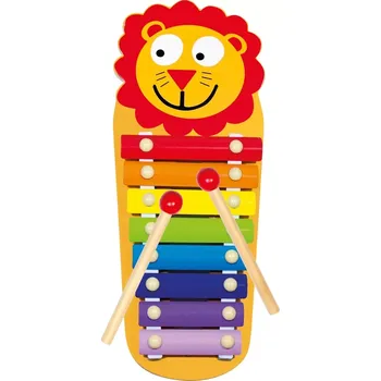 Hudební nástroj pro děti Bino Xylofon kovový Lvíček