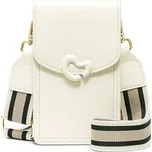 Kabelka na mobil Vintage s popruhem bílá