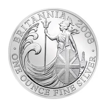 1 unce stříbrná mince Britannia 2008