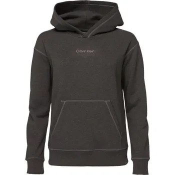 Dámská mikina Dámská mikina Calvin Klein PULLOVER HOODIE S Tmavě šedá, Bílá