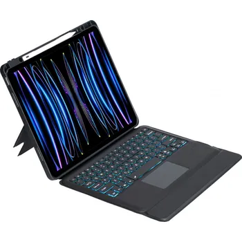 Pouzdro na tablet Kryt s klávesnicí pro iPad Pro 12.9 2018-2022 Černý