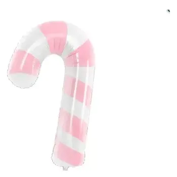 Balónek Fóliový balón Candy Cane, růžový