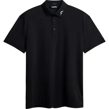 J.Lindeberg KV Regular Fit Print pánské polo, černé pánské, S