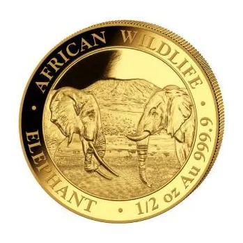 1/2 unce zlatá mince Somálsko slon 2020