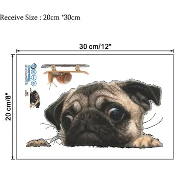 Samolepící dekorace Nálepka na zeď | 3D samolepka na zeď kočka - 22