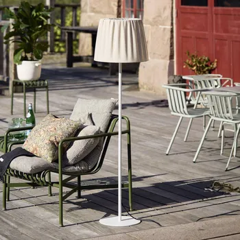 Venkovní osvětlení PR Home venkovní stojací lampa Agnar, bílá/béžová, 140 cm - Délka kabelu 200 cm bílá, béžová 1 x 40 W - Doprava zdarma