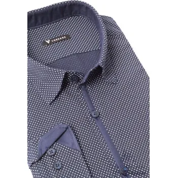 Pánská košile Luxusní pánská bavlněná košile SLIM FIT STŘIH VS-PK-1721, VELIKOST 2XL , STŘIH KOŠILE SLIM FIT