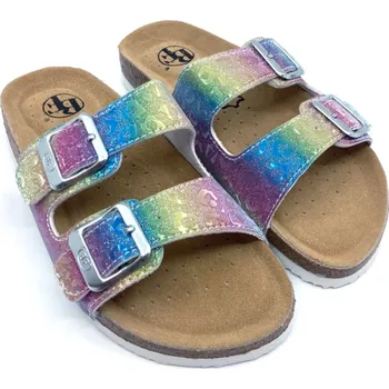 Dámské pantofle Best Feet BY-213-11-10 duhové