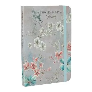 Flowers & Birds Blossom A6 Notebook - Hunter, Lucy