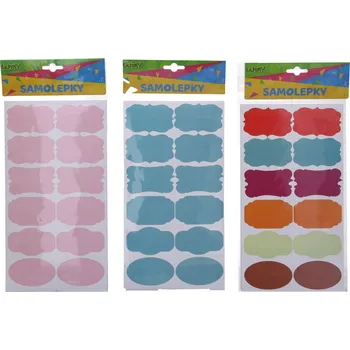 samolepka Esuvenýry Nálepky 14x25,5 cm barevné