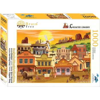 Puzzle Puzzle BRAIN TREE westernové městečko 1000 dílků