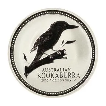Sběratelství 2 unce stříbrná mince Austrálie Kookaburra 2003