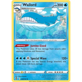 Sběratelská karetní hra Pokémon TCG Wailord 038/195