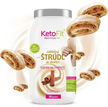 Keto dieta KetoFit Jablečný štrúdl proteinový koktejl 1260 g