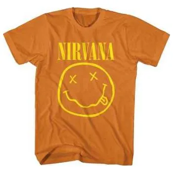 Pánské tričko Merch Nirvana: Nirvana Kids T-shirt: Yellow Happy Face (11-12 Years) 11-12 let
