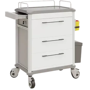 OVM - 23 vozík zdravotnický 3-zásuvkový, bílá