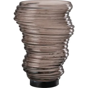Váza Šedá skleněná váza J-line Torney 27,5 cm