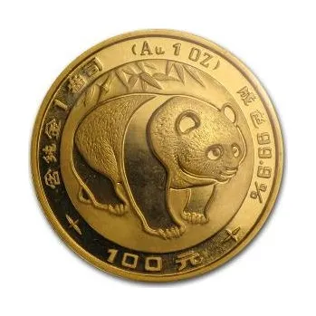 1/4 unce zlatá mince China Panda 1983