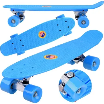 Skateboard Fiszka skateboard pro děti do 50 kg – Modrá