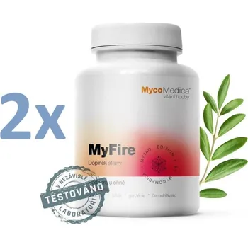 Náplast MycoMedica MyFire 2 x 90 kapslí + Sada náplastí Hartmann Cosmos s polštářkem 5 kusů