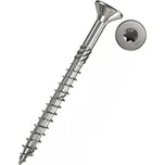 Fischer 657409 - Vrut univerzální do dřeva pr. 6 x 180/70 mm částečný závit, zapuštěná hlava TX 30, Inox, nerez A2 (balení 100ks)